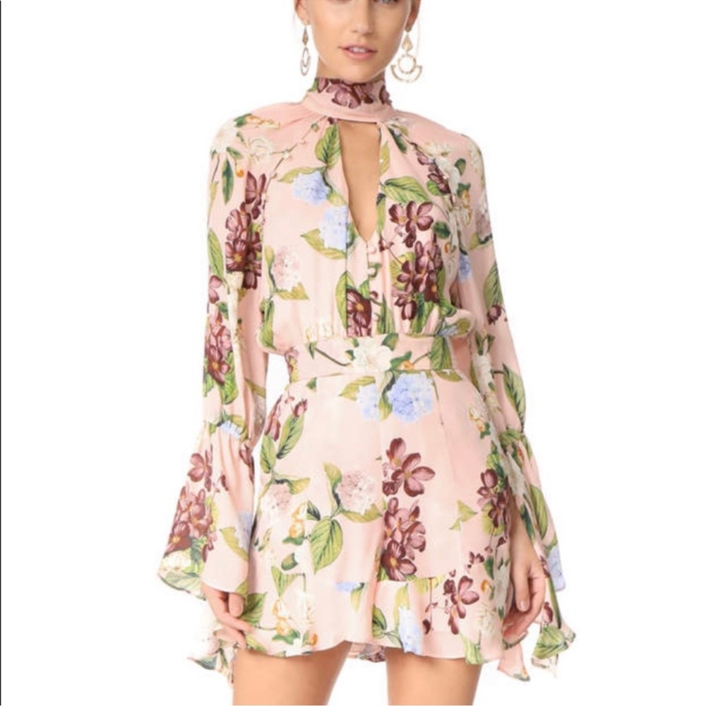NICHOLAS Evie Floral romper 100% Silk